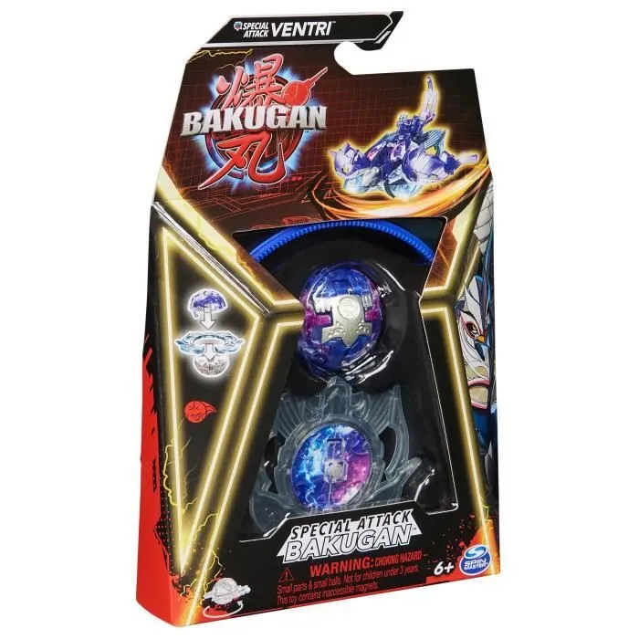 Coffret Bakugan - BAKUGAN - Pack 1 Bakugan Special Attack - Rouge - 6 ans et plus - 9 couleurs disponibles-5
