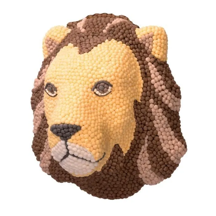 PLAYMAIS Mosaic Home - Modèle Lion 3D - Jeu de mosaique pour enfant-1