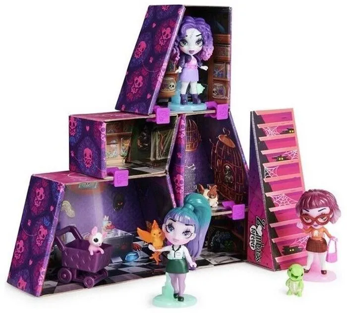 ZOMBAES - MULTIPACK WILD VIBES ANIMALERIE - 3 Figurines Zombies À Collectionner 3 Accessoires Pour Poupées Et 5 Animaux-1