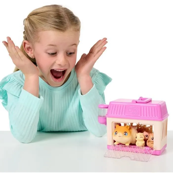 Set de jeu - LITTLE LIVE PETS - Mama Surprise Hamsters - Bébés inclus - Accessoires personnalisables-1