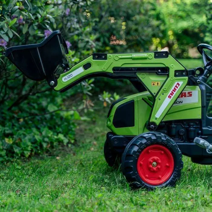 Tractopelle à pédales - Claas - Axos 330 - Excavatrice arrière - Remorque basculante - 50% Plastique recyclé-2