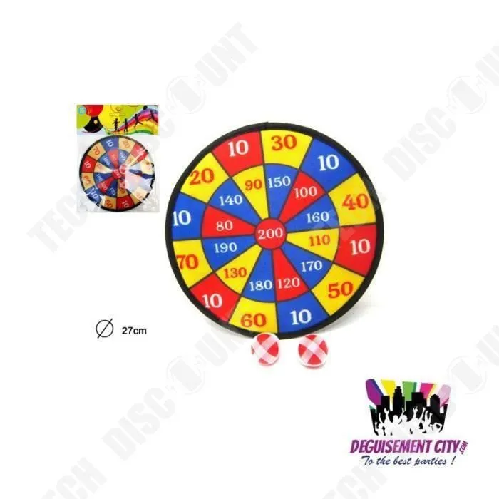 TD® Jeu de Cible Scratch avec Balles - Jeu d'Adresse- Intérieur-Extérieur- Enfants Adultes-1