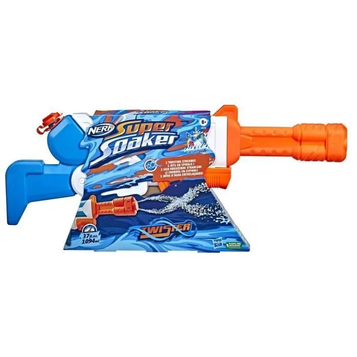 Pistolet à eau Twister - NERF Super Soaker - Jeux d'eau extérieurs pour s'arroser l'été-3