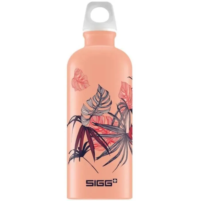 Bouteille de boisson - Sigg - Lucid Florid - Aluminium - 0,6 litre - Rose-0