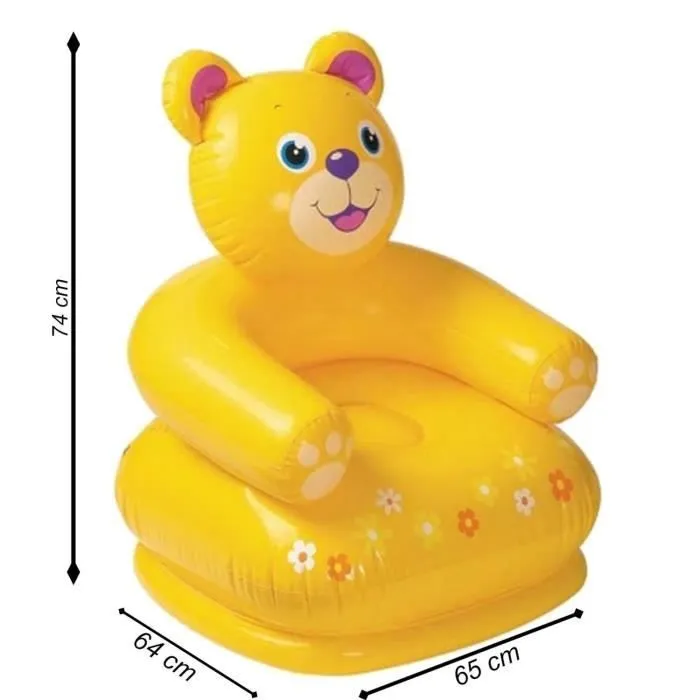 Intex 68556 - Fauteuil Felici Animaux, 65 x 64 x 74 cm, couleurs assortiesune seule pièce,-2