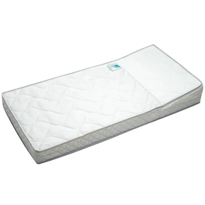 Matelas bébé Anti-Reflux avec Plan Incliné amovible Made in France Blanc 60x120-0