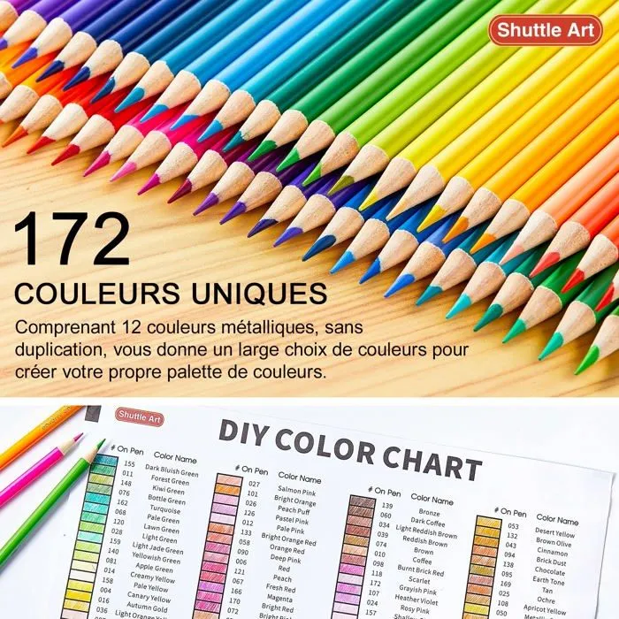 Crayon de couleur - craie grasse Shuttle art - sa cp172-1