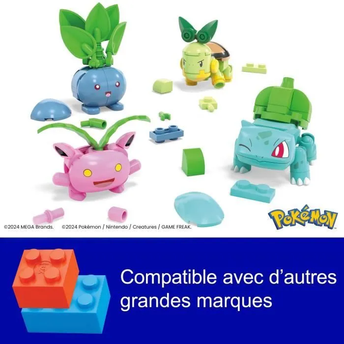 MEGA Pokémon-Dresseur de Pokémon type Plante-coffret de construction HWR77-6