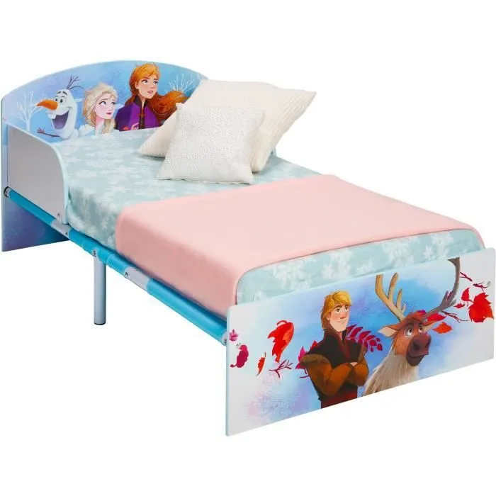 DISNEY LA REINE DES NEIGES Lit enfant 70x140 cm - Sommier inclus-0
