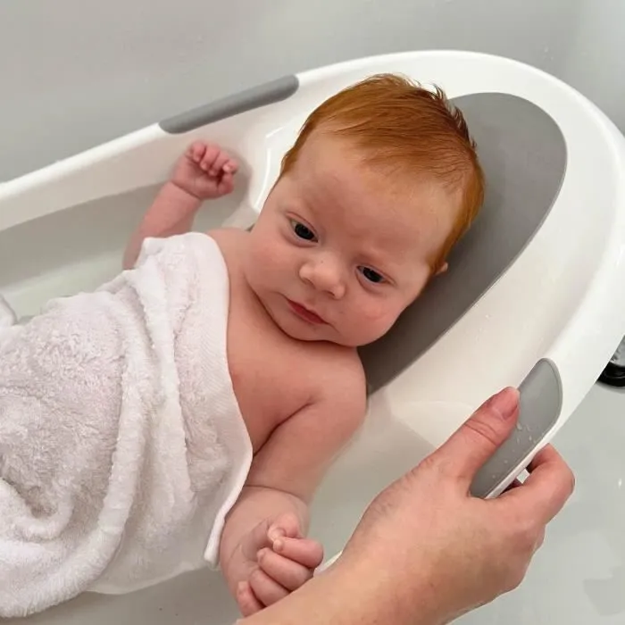 Baignoire bébé - NUBY - Dr.Talbot’s - Dès la Naissance - Support antidérapant intégré - Appui-tête souple-2