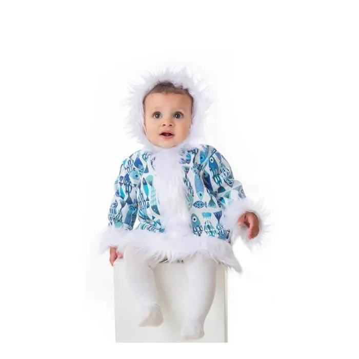 Déguisement poisson esquimau - LLOPIS - Bébé fille - 1-2 ans - Multicolor - Veste à capuche-0