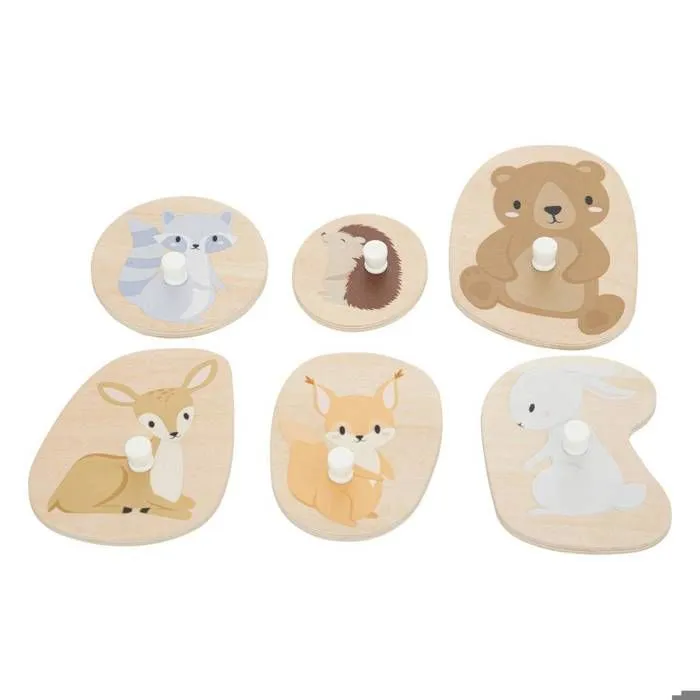 Puzzle bébé en bois 30x21cm - Multicolore - Atmosphera createur d'interieur-3