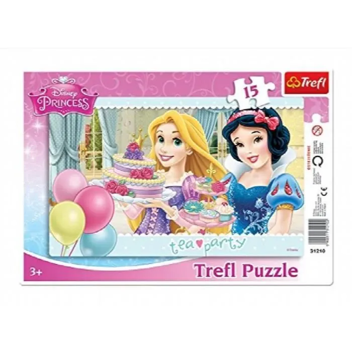 Cadre de puzzle Disney Princess Tea Party - 15 pièces-0