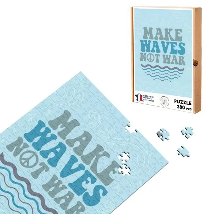 Puzzle Classique - FABULOUS - Make Waves Not War - 280 Pièces - Intérieur - Adulte-0