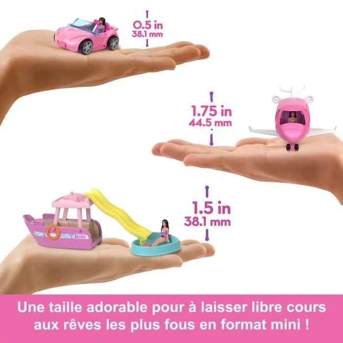 Barbie-Poupée et véhicule Mini BarbieLand-Assortiment HYF38-2