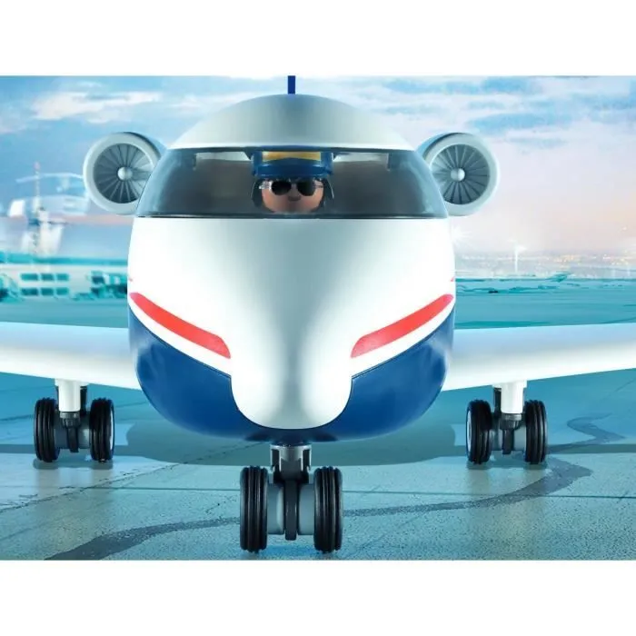 Aéroport et avion - PLAYMOBIL - 71153 - 146 pièces - Dès 4 ans - Multicolore-2