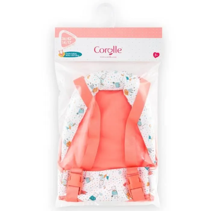 Porte-bébé pour Poupon 36 et 42 cm - Corolle - Multicolore - Orange - Mixte-1
