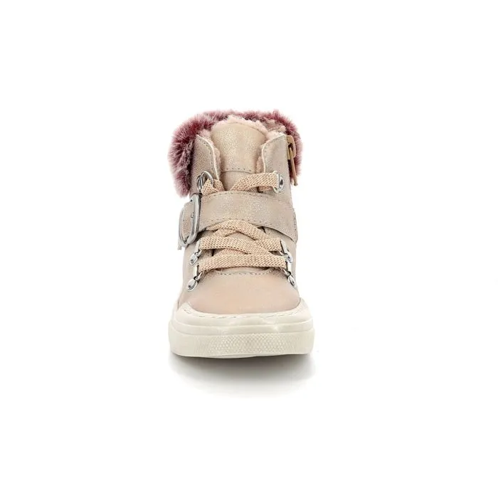 Boots - Mod 8 - Arisnow - Rose clair métallisé - Système de fermeture: Lacets et boucle - Confort optimal-4