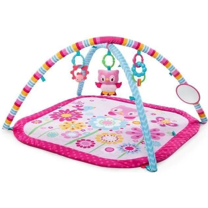 BRIGHT STARTS Tapis d'Eveil Fancy Flower Rose-0