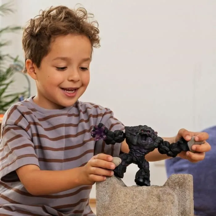 Monstre des Ténèbres - Pierre - Figurine Schleich Réaliste - Créature Mythique avec Bras et Torse Mobiles - Cadeau pour Garçons et-1