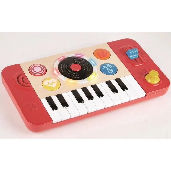 Table de mixage DJ mix HAPE - Jouez du clavier en solo avec les 4 sons d’instruments et les 18 effets sonores ludiques-0