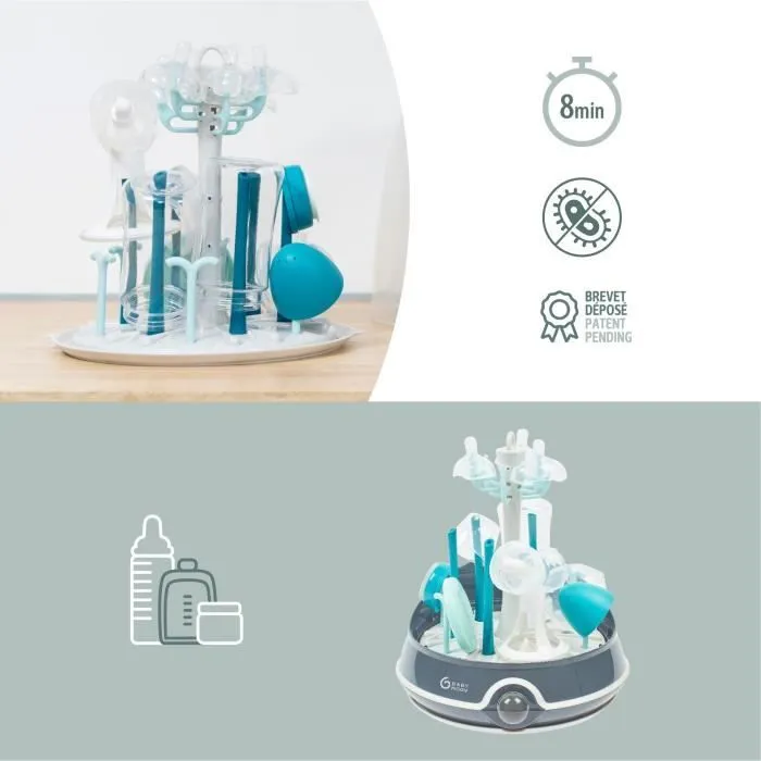 BABYMOOV Turbo Steam(+) - 2 en 1, Stérilisateur biberons vapeur et Egoutte-biberons-3