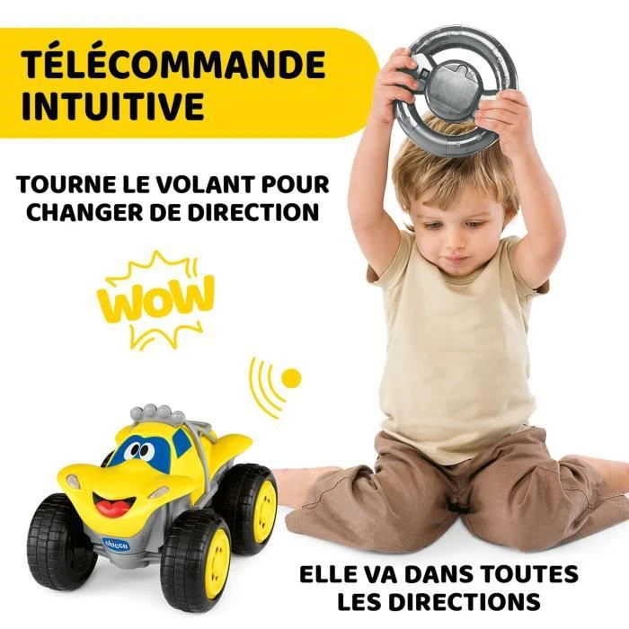 CHICCO Voiture Radiocommandée Billy Big Wheels Jaune-2