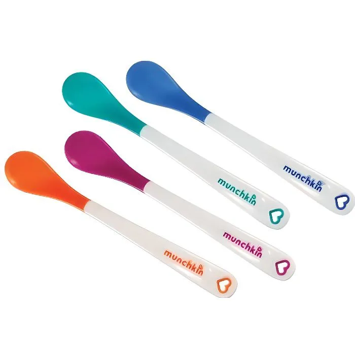 Munchkin - 011522 - 4 Cuillères Thermosensibles avec Bord Doux - 4 Mois+-0