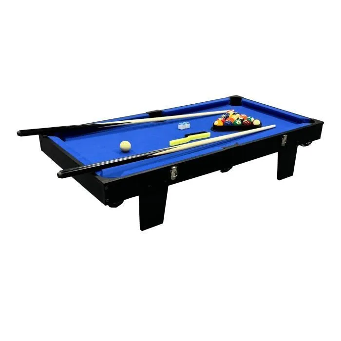 Cougar All-in-One 2-in-1 Table Multi Jeux en vert / bleu | Mini table de jeu multi-fonctions, Table de Billard & Baby-foot |-2