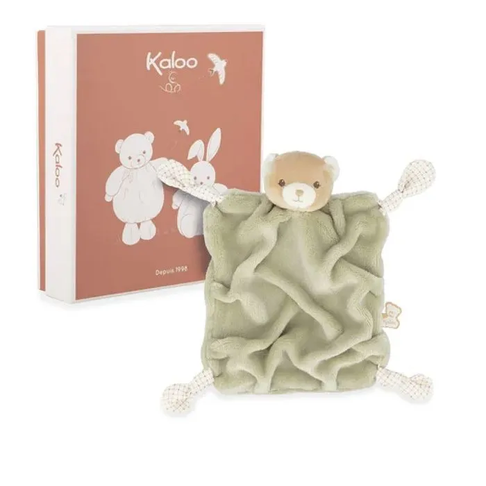 - Doudou chiffon Ours Vert-0