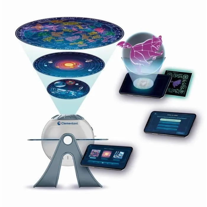CLEMENTONI - Projecteur Planètes et Constellations - 3 modes de jeux - Application gratuite contenus et quizz-3