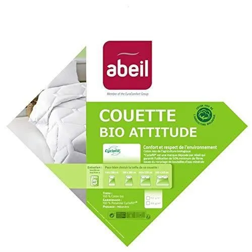 Couette Bio Attitude Coton Chaleur Modérée - ABEIL - 140 x 200 cm-3