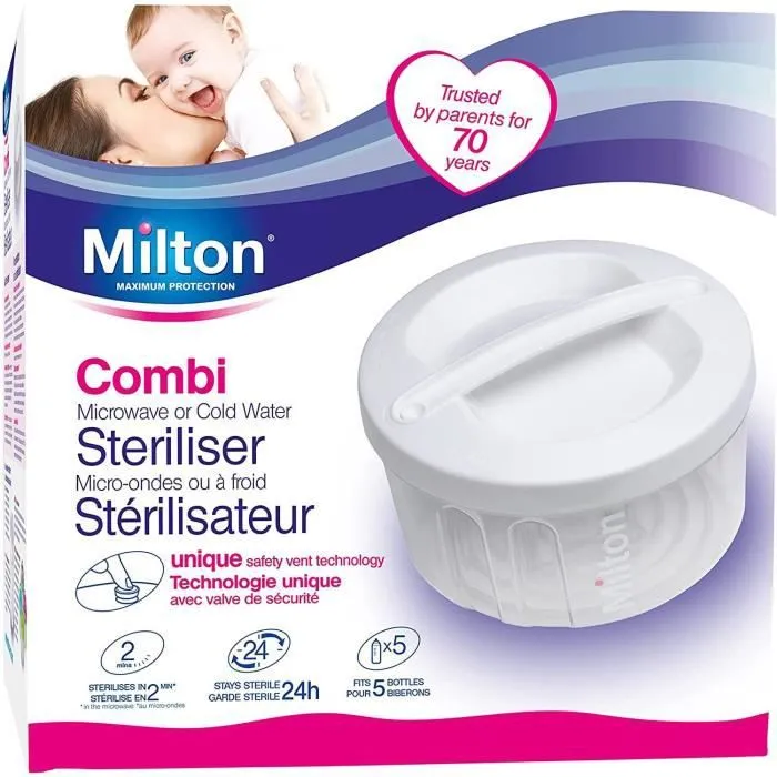 Stérilisateur - MILTON - Combi - Micro-onde - Blanc - Pour bébé-2