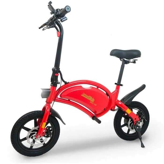 Draisienne électrique - URBANGLIDE - BIKE 140 RED - 36V - 350W - Pneus 14" - Autonomie 18KM - Vitesse max 25KM/h-0