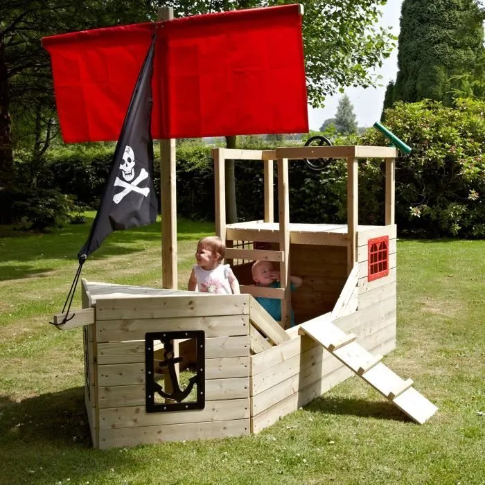 Bateau Pirate En Bois Galléon - TP TOYS-3