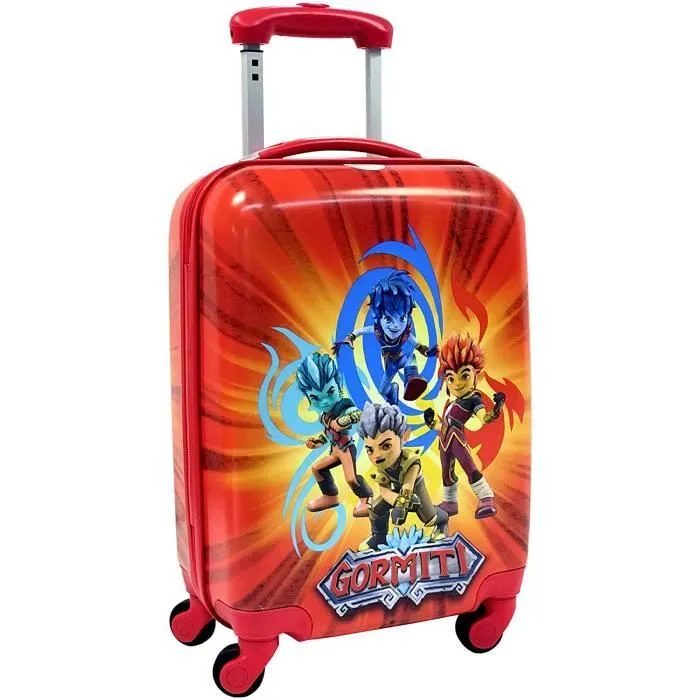 Valise Trolley Cabine - Gormiti - Orange - Rigide - 48h - 4 roulettes - 34L-0