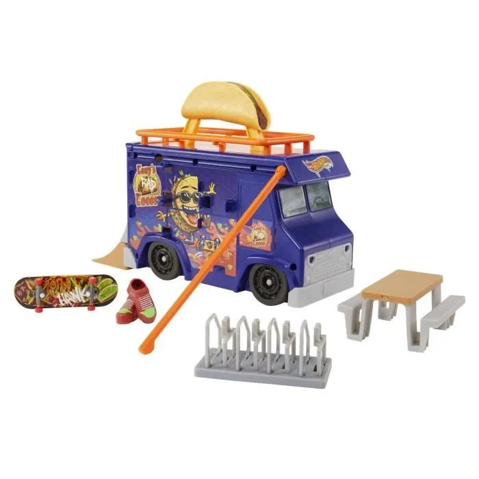 Coffret Camion de Tacos - HOT WHEELS - HMK00 - Jouet - Multicolore - Intérieur - Enfant-0