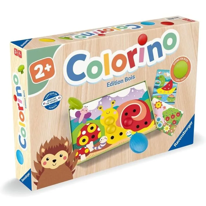 Jeu éducatif - Ravensburger - Colorino - Pions en bois - Développe la créativité - Dès 2 ans-0