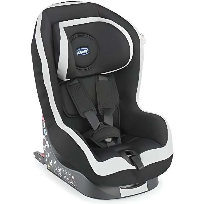 CHICCO Siège Auto Go One - Isofix - Groupe 1 - Coal-0