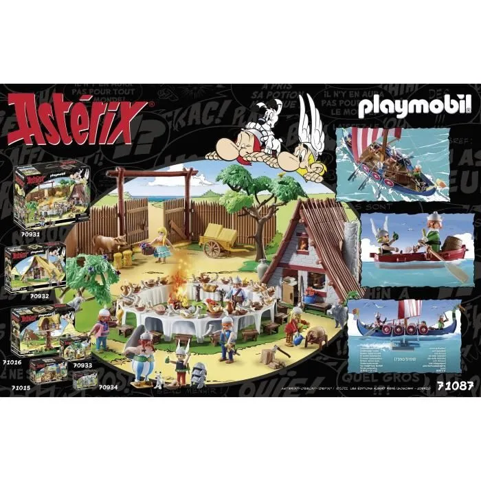 Calendrier de l'Avent Astérix PLAYMOBIL - Astérix et les Pirates - 71087 - 125 pièces dont 7 personnages-1