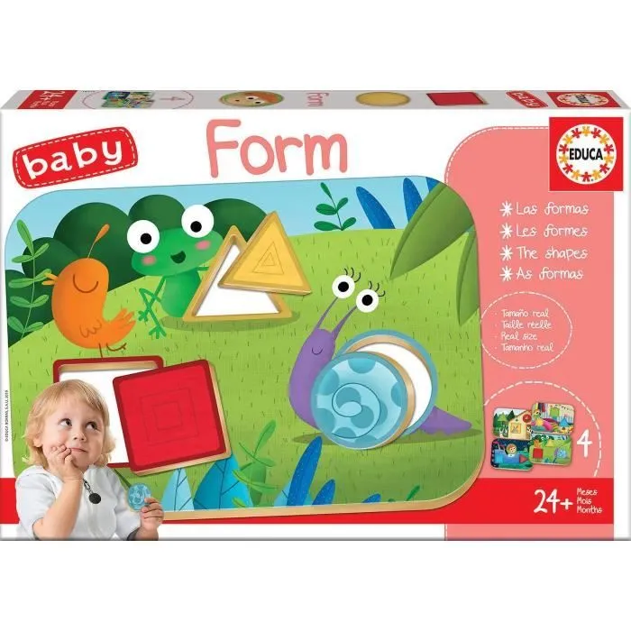 Jeu éducatif - EDUCA - Baby Forms - Formes géométriques - Psychomotricité - 3 ans et plus-0