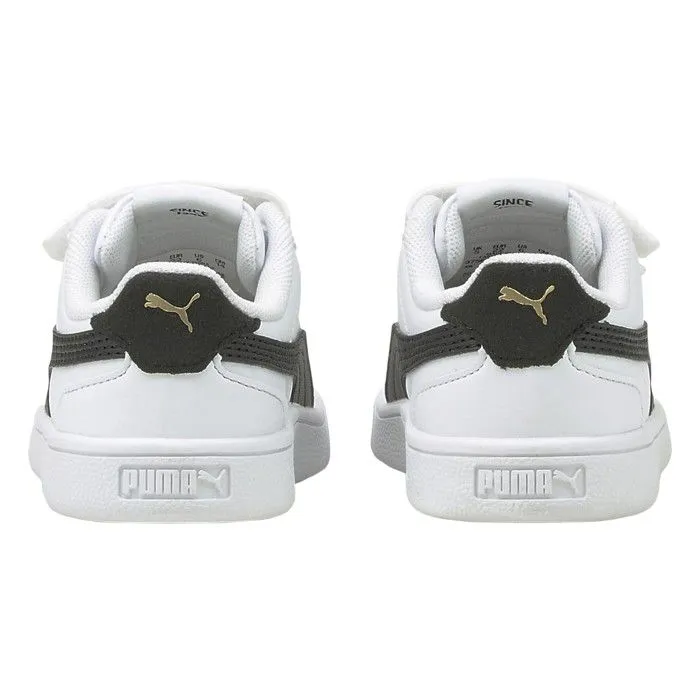 Baskets enfant Puma Shuffle V - blanc/noir/doré-4