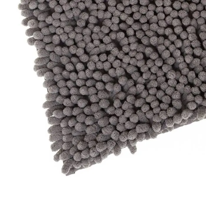 Tapis de bain maxi chenille - FIVE - Gris - 80x50 cm-3