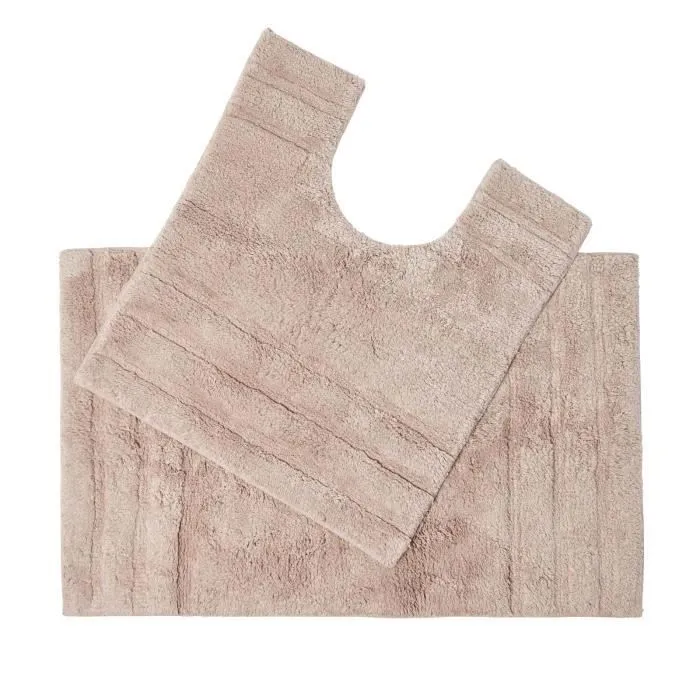 Tapis de bain SPA Ultra doux 2 pièces Naturel-0