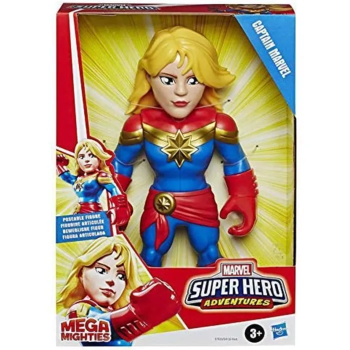 Figurine Captain Marvel Mega Mighties - HASBRO - 25 cm - Jouet enfants-0