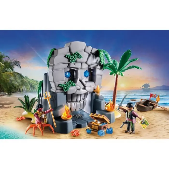 PLAYMOBIL 71531 Ile au trésor pirate et monstre marin - Les pirates-1