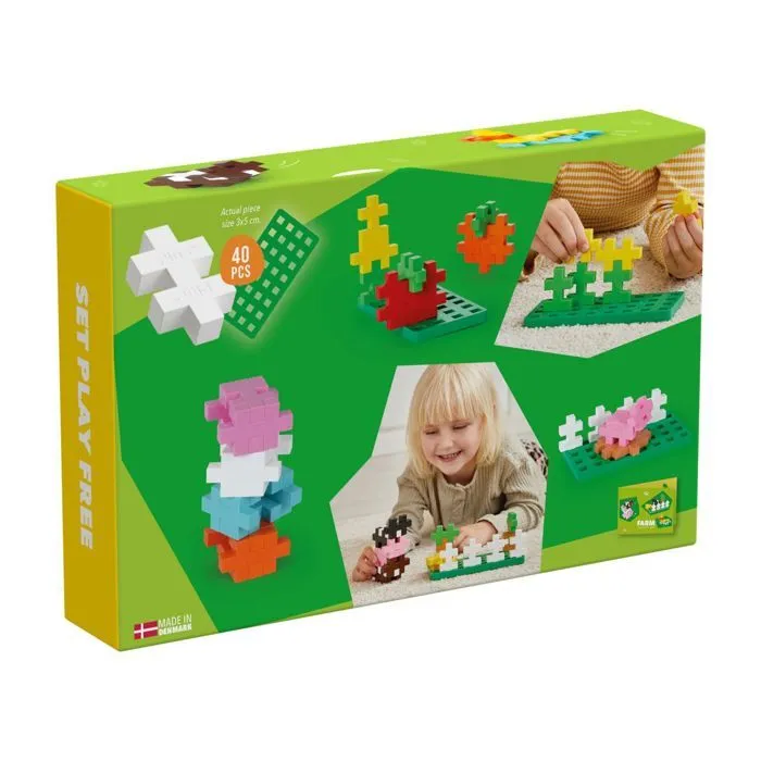 Jeu éducatif - Plus Plus - Ferme - 40 pièces - Mixte - À partir de 3 ans-1