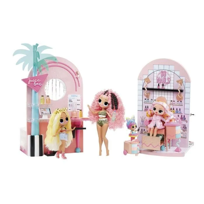 Coffret Salon & Spa L.O.L. Surprise - Baignoire, Bar à jus, Coiffure, Manucure/Pédicure - Mixte - 4 ans et plus-1