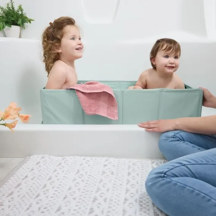Baignoire bébé pliable - INGENUITY - Nomade - Doublure imperméable - Facile à nettoyer-3