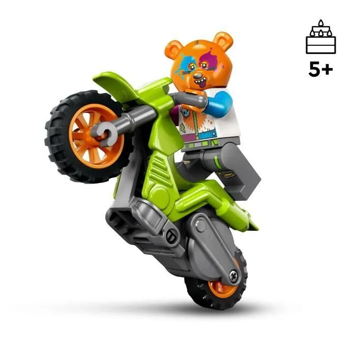 LEGO® City Stuntz 60356 La Moto de Cascade de l’Ours, Jouet Véhicule, Idée Cadeau-3